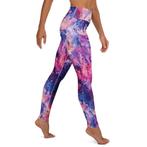 Whispers of the Reef legging being modeled on a woman.