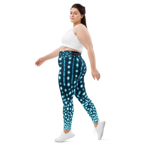 Model showing off whale shark leggings.